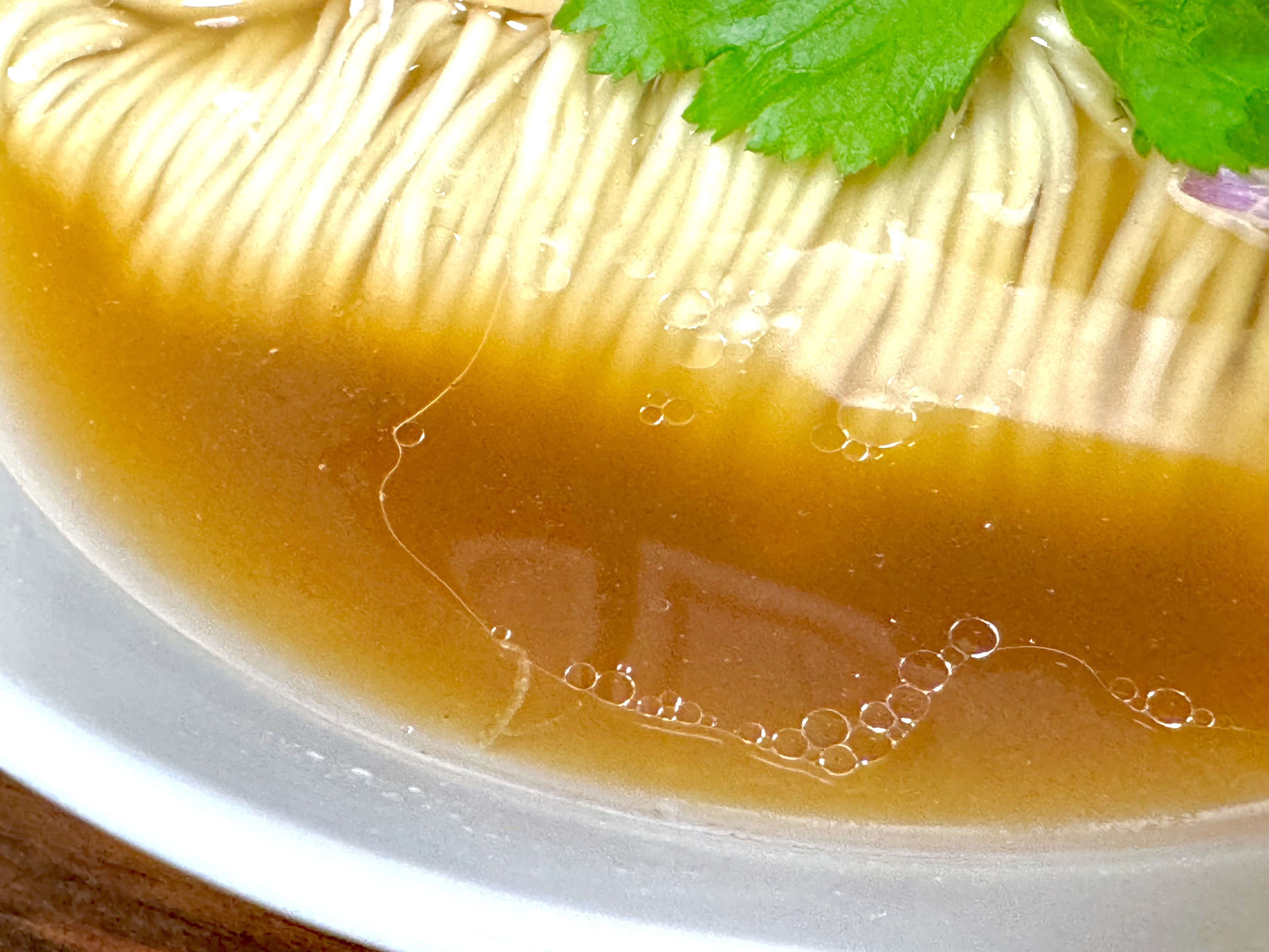 バランスの良い醤油スープ