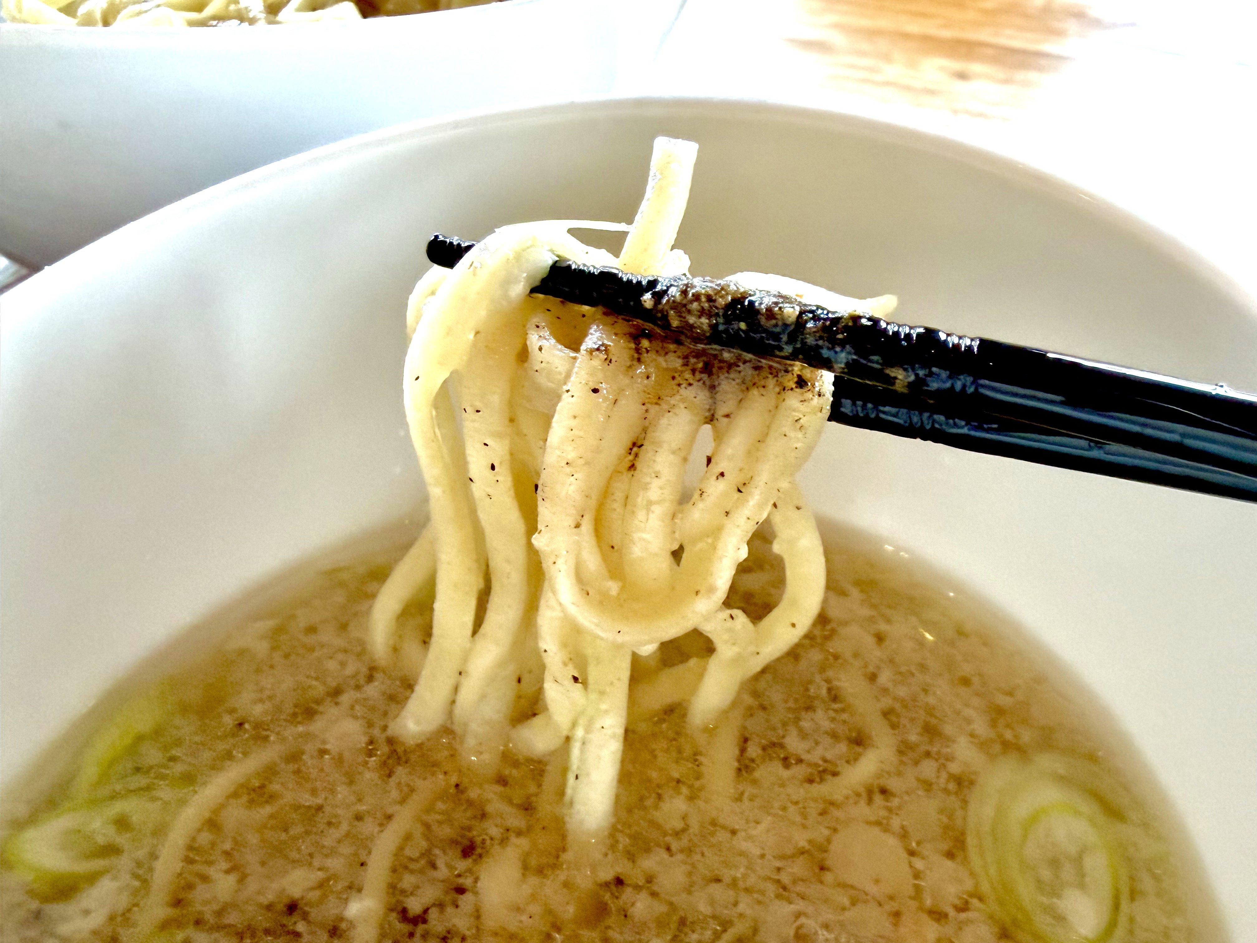 塩つけ汁と麺