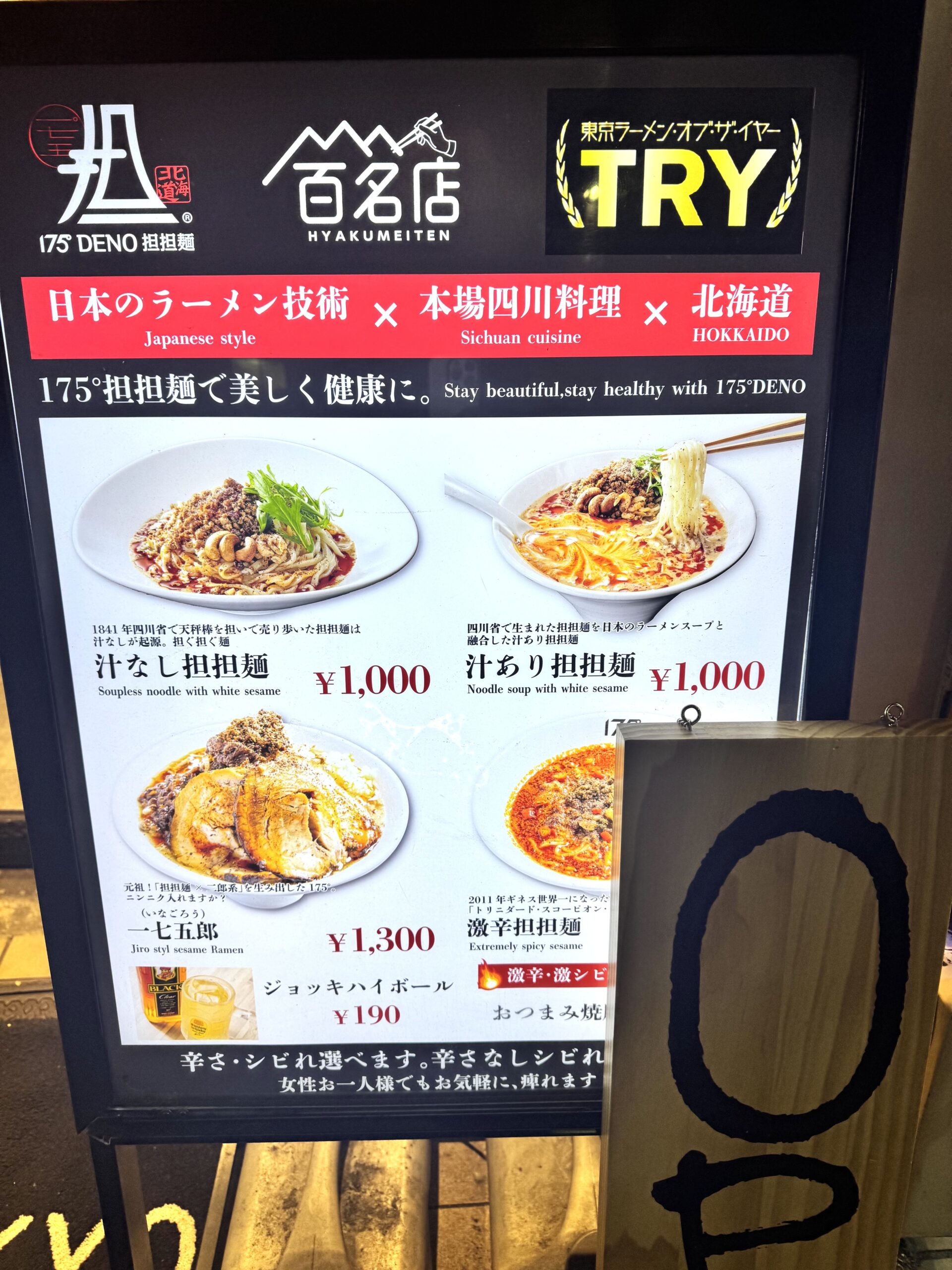 店頭メニュー看板