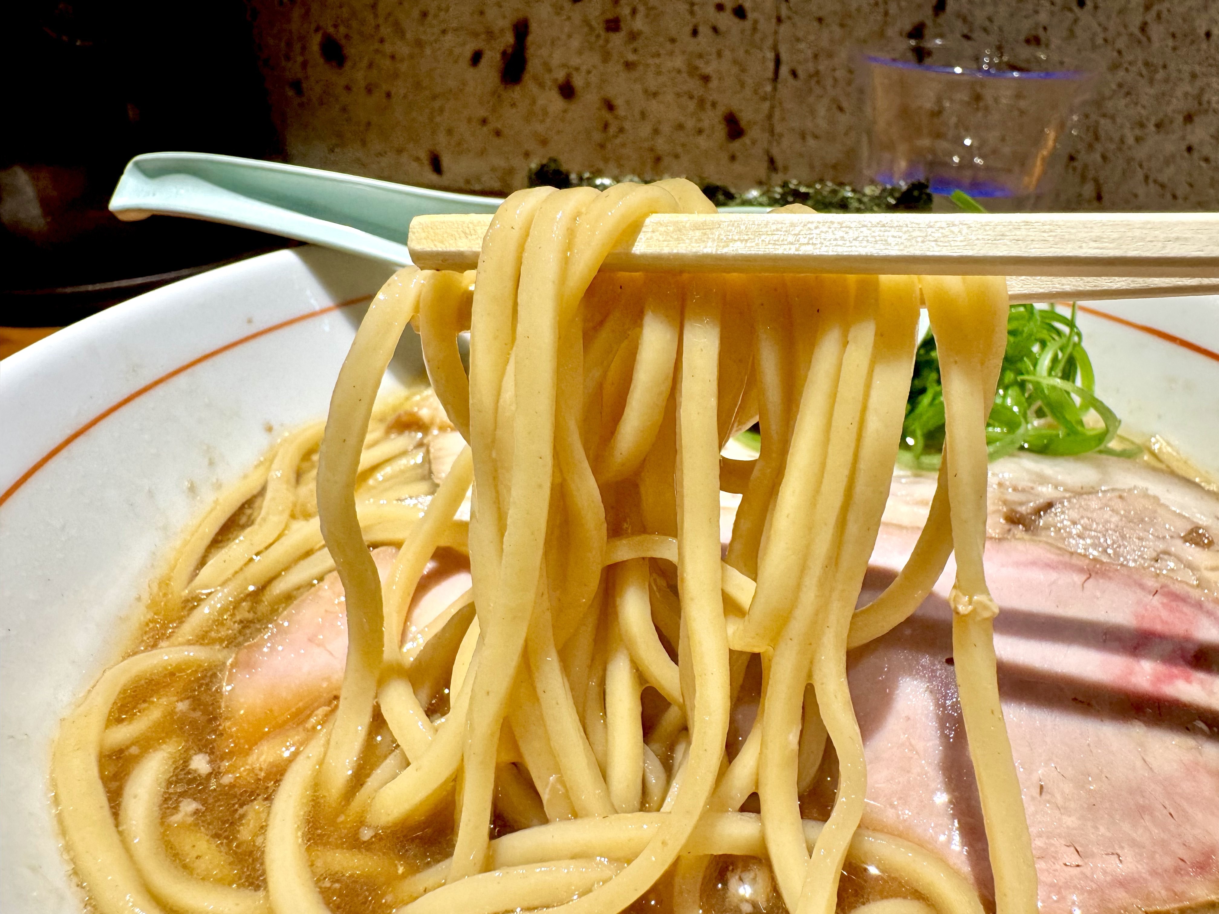 想定よりも太い麺