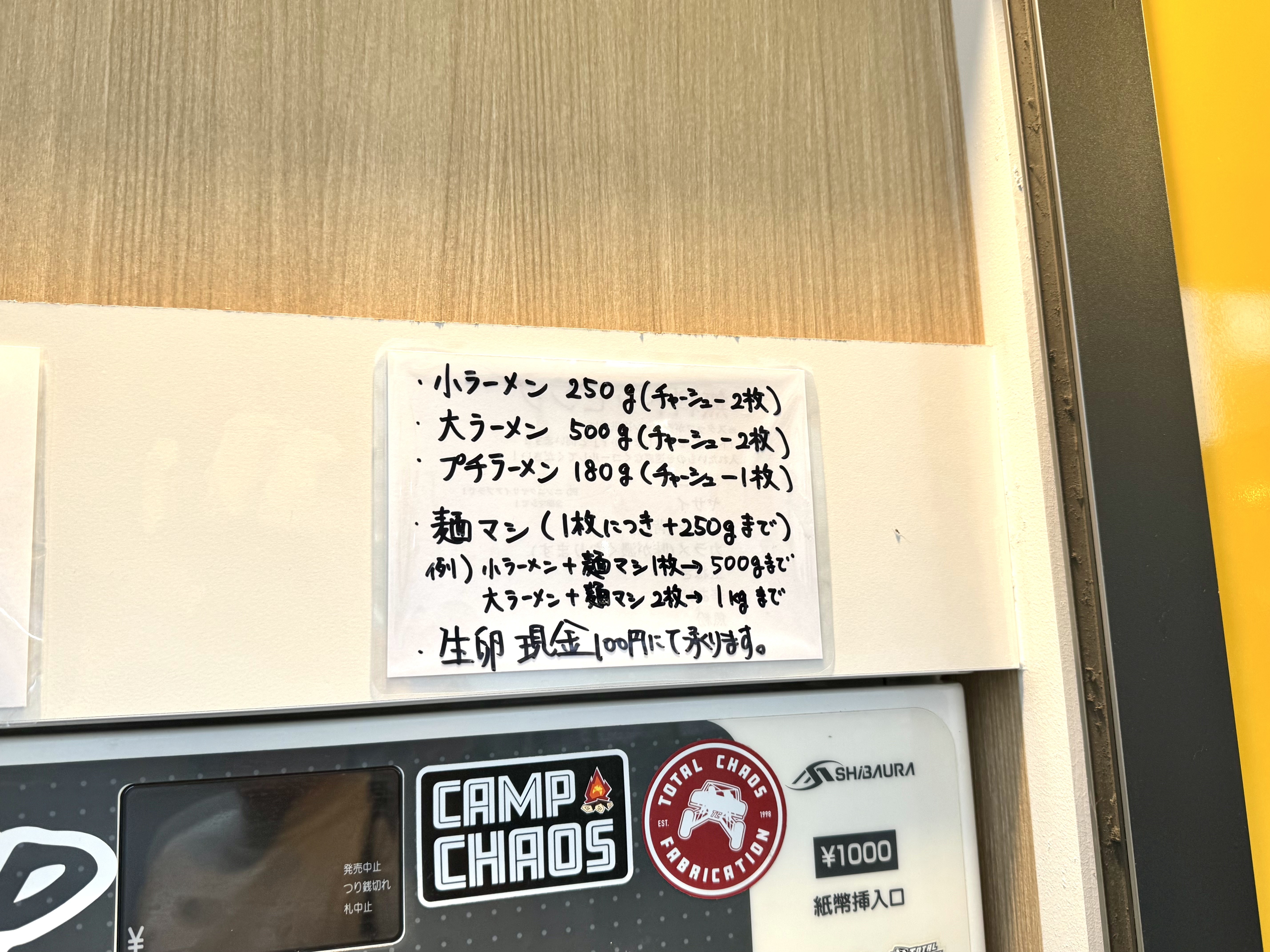 麺量の目安