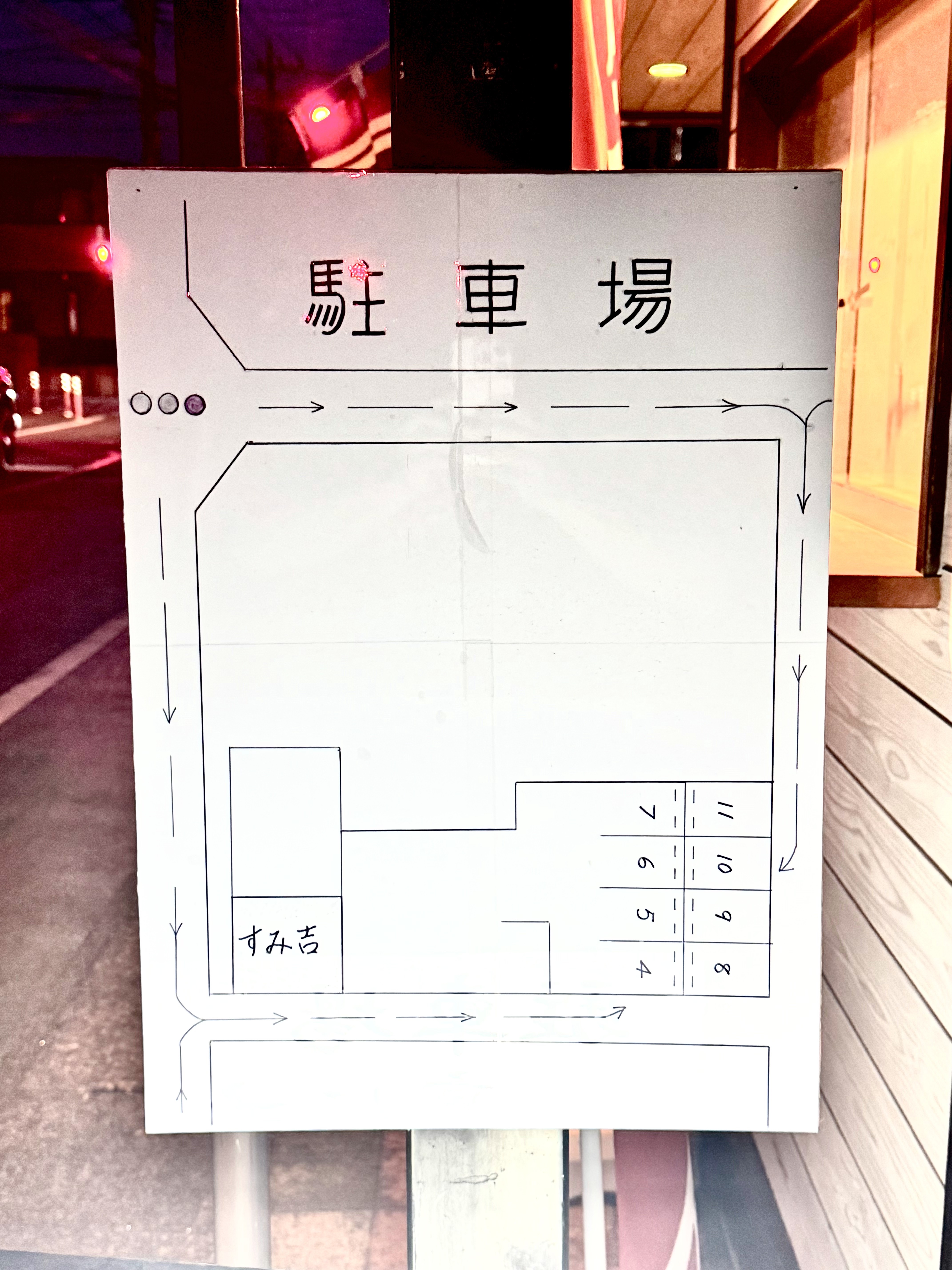 駐車場の停める場所