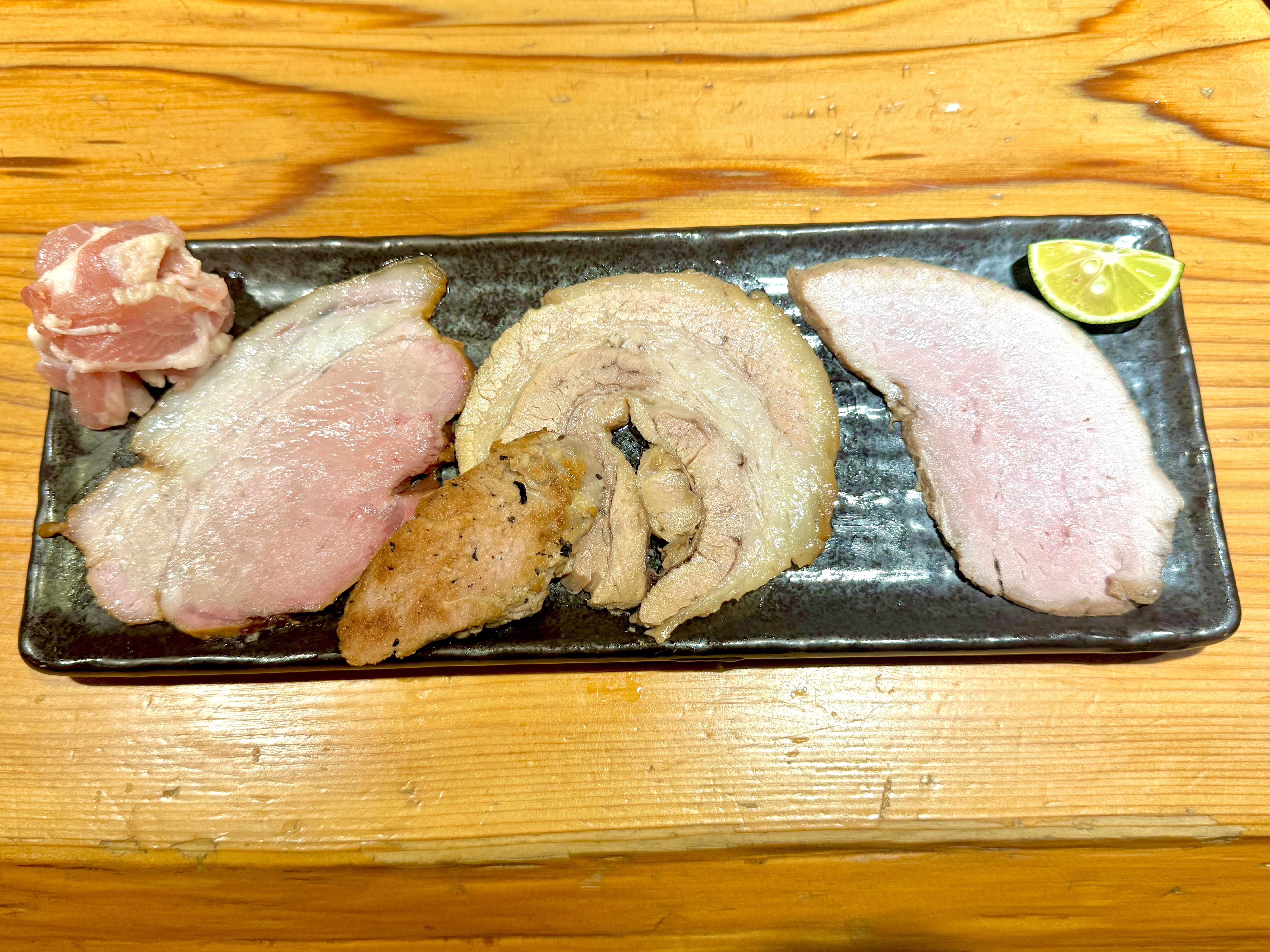 桃源ハーフと生ハム切り落とし