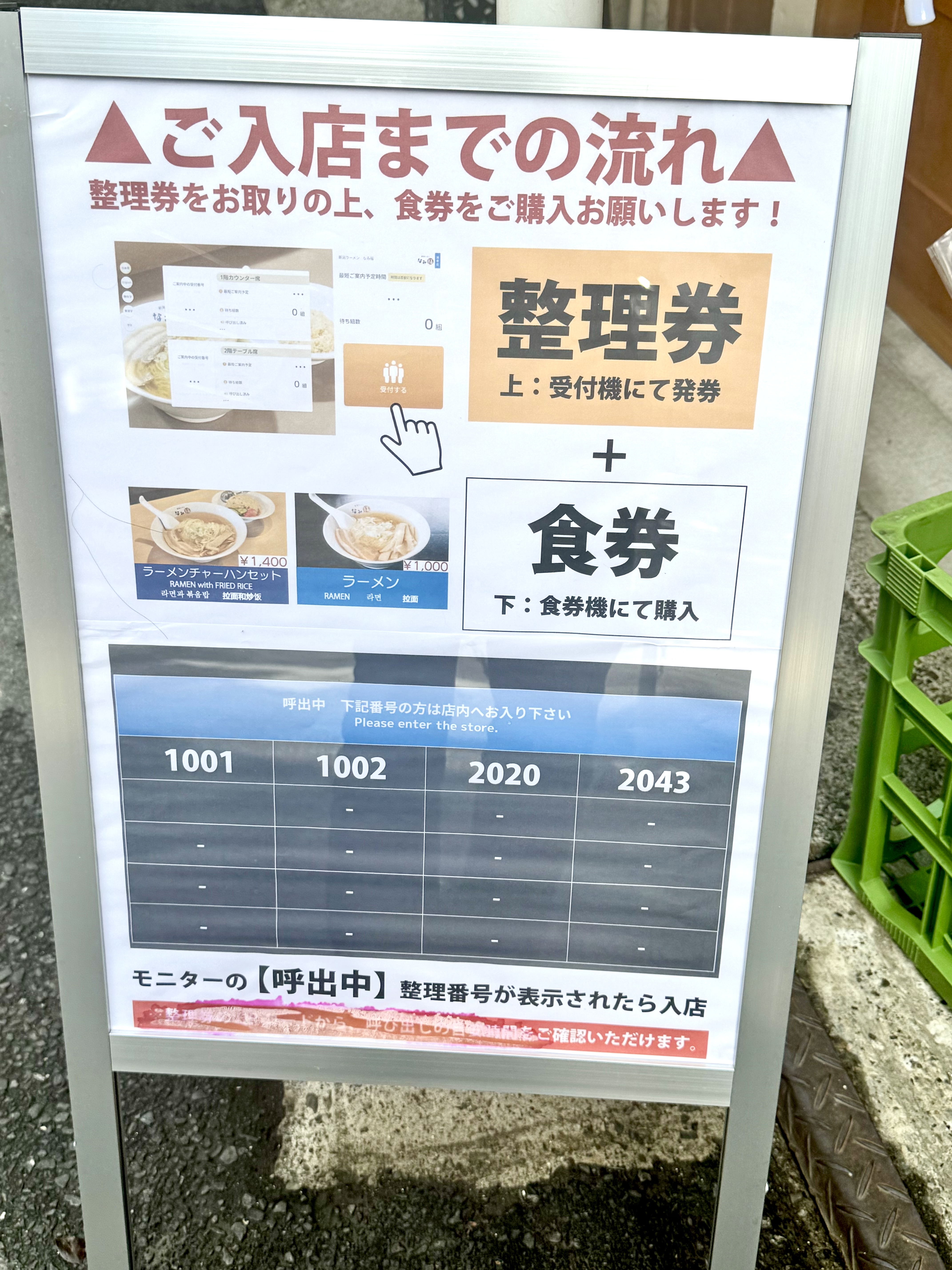 入店までの流れの解説