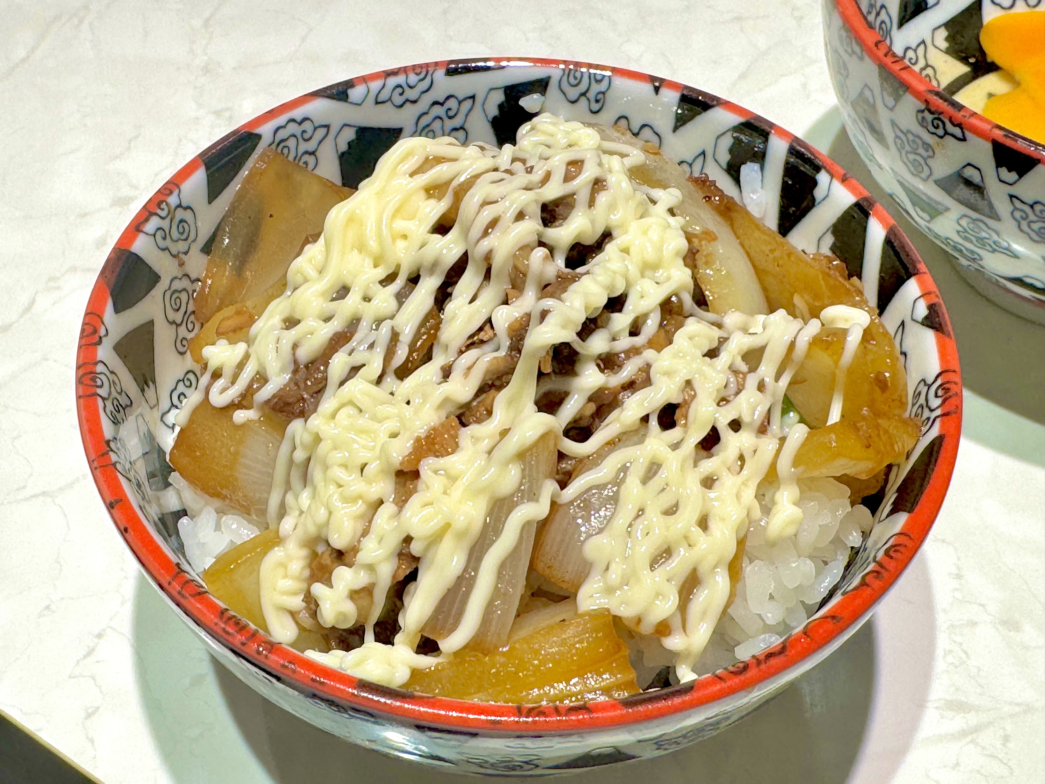 ライスにトッピングを乗せる