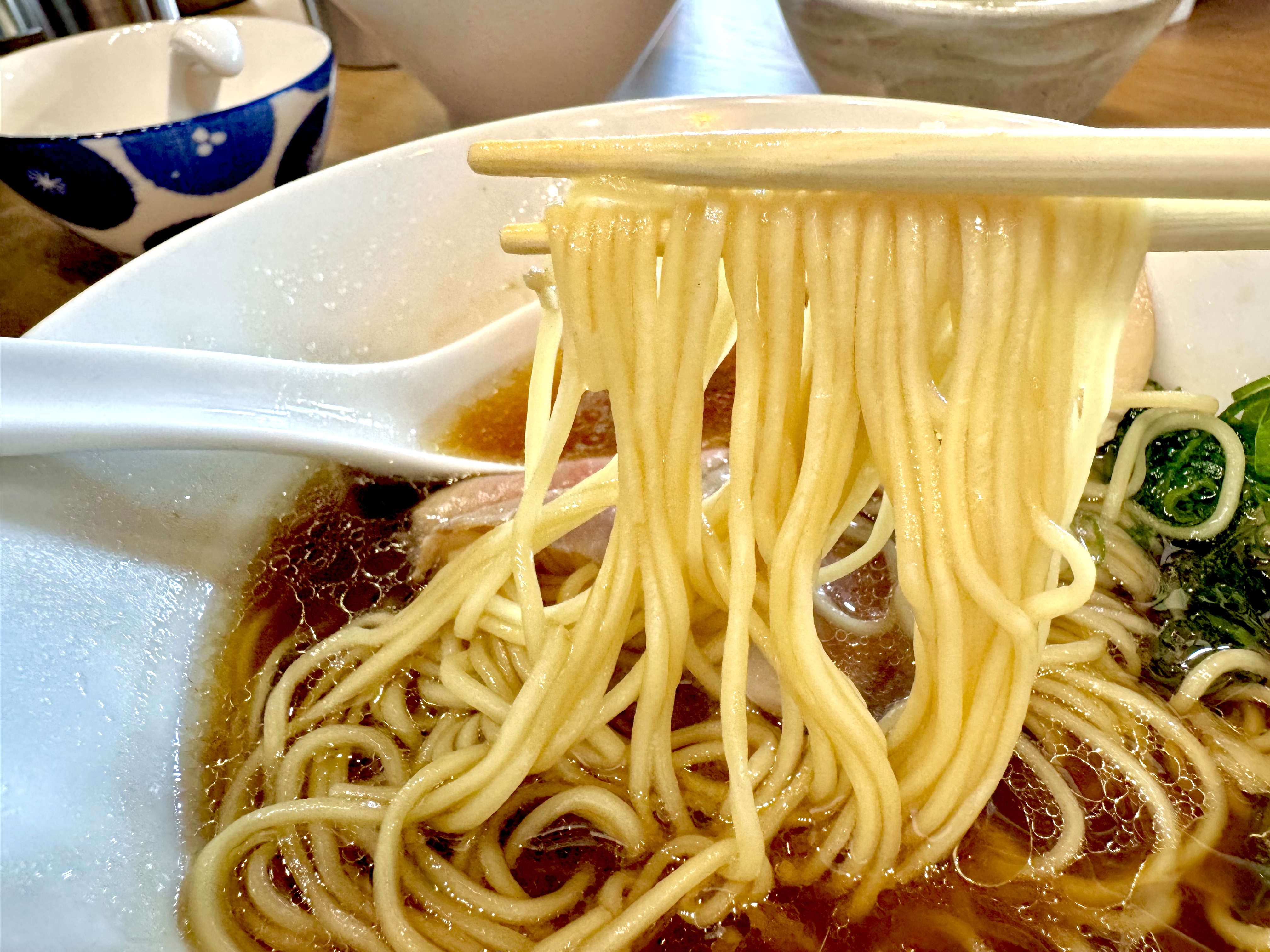 菅野製麺所の醤油の中細麺