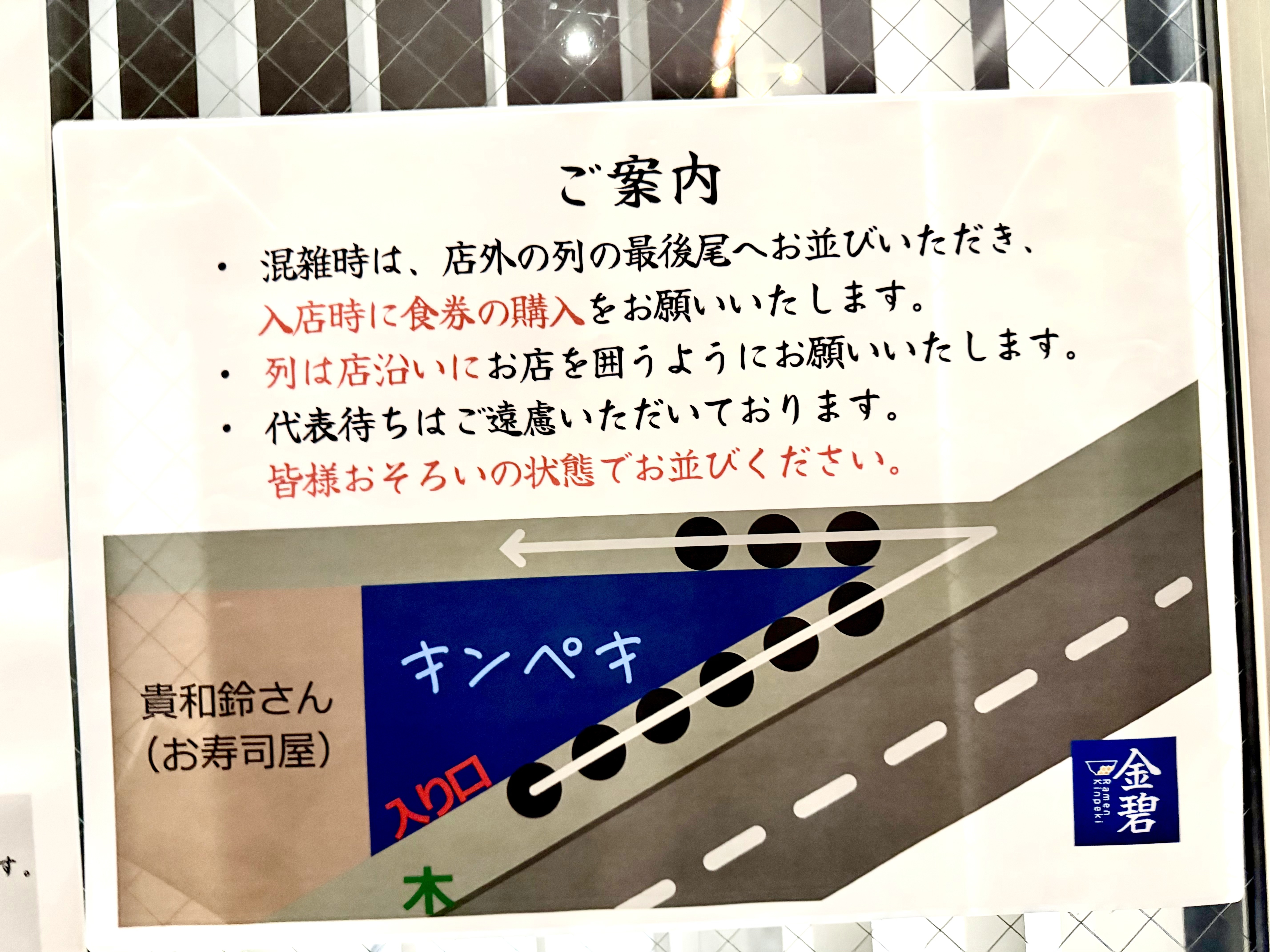 並び方などの案内