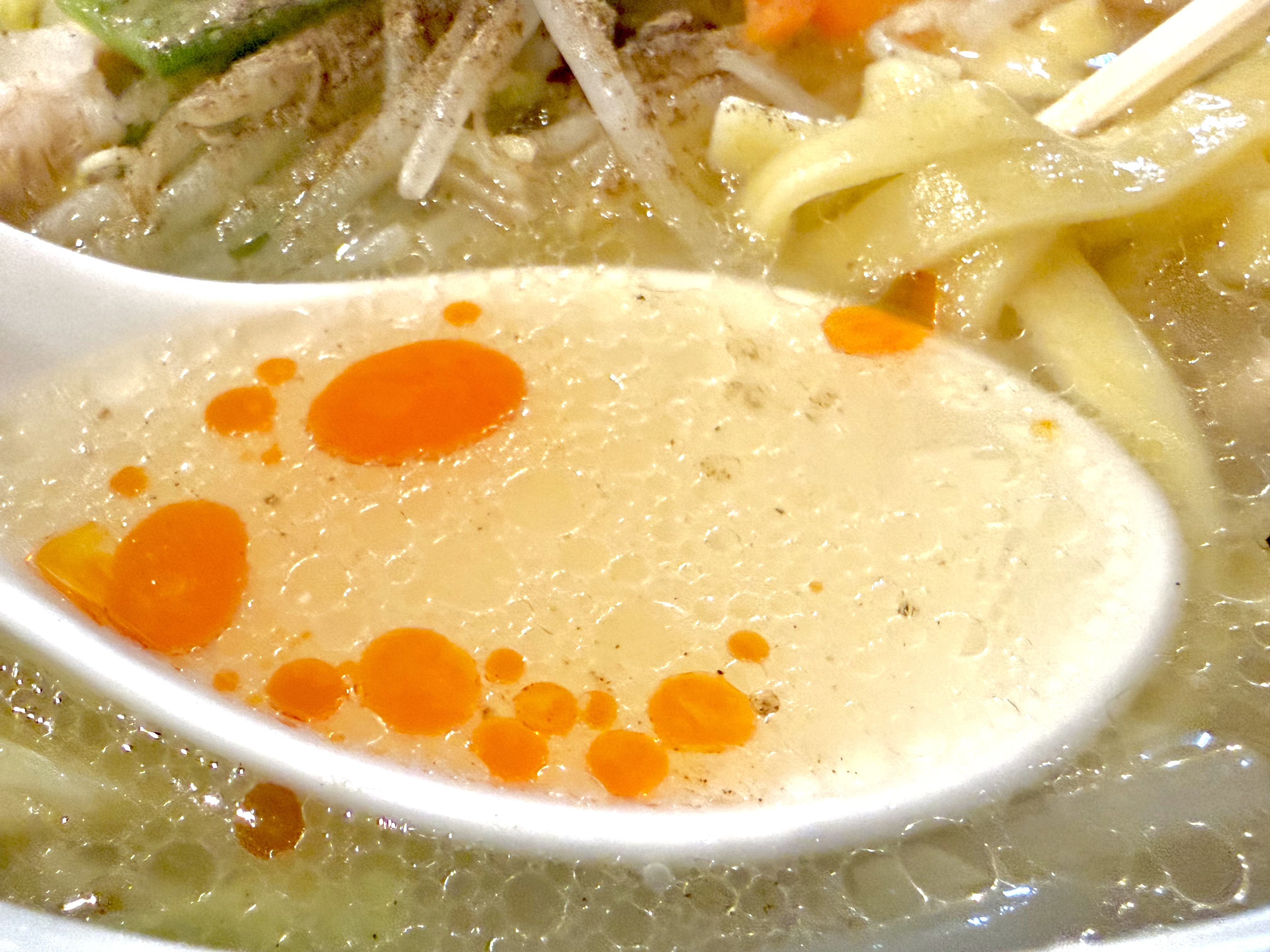 辣油を入れると美味しい