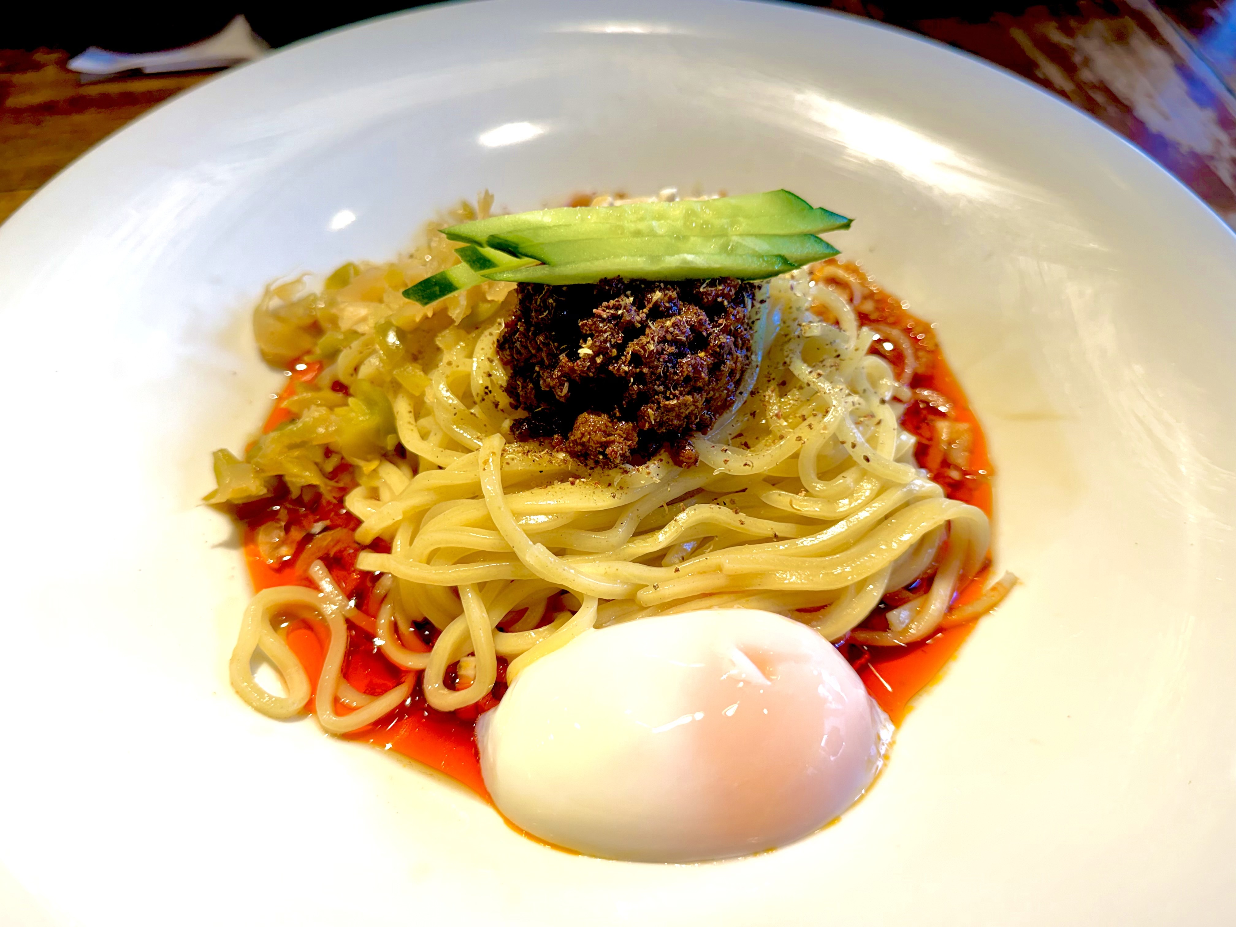 担々麺のアップ