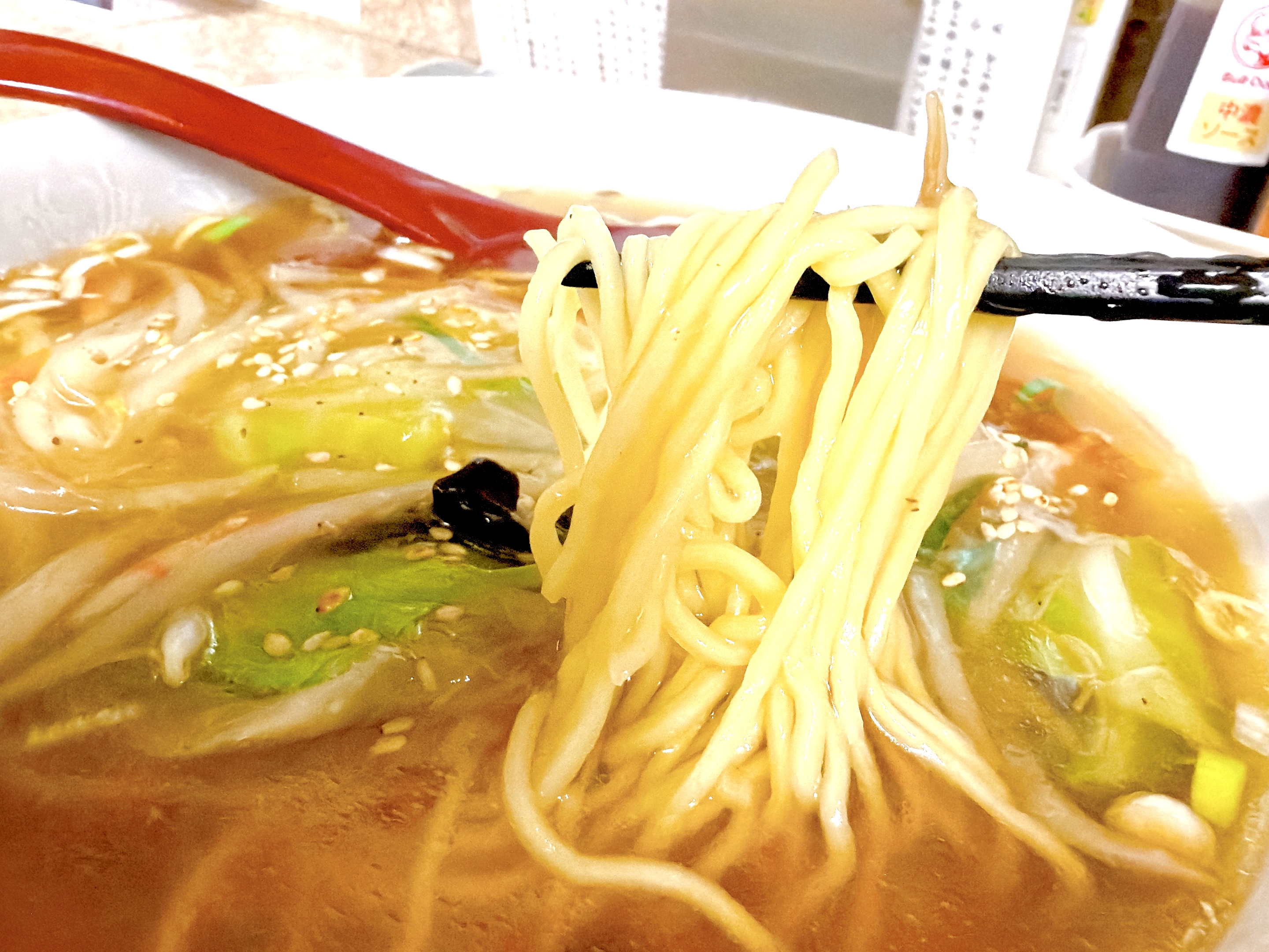 中細ストレート麺