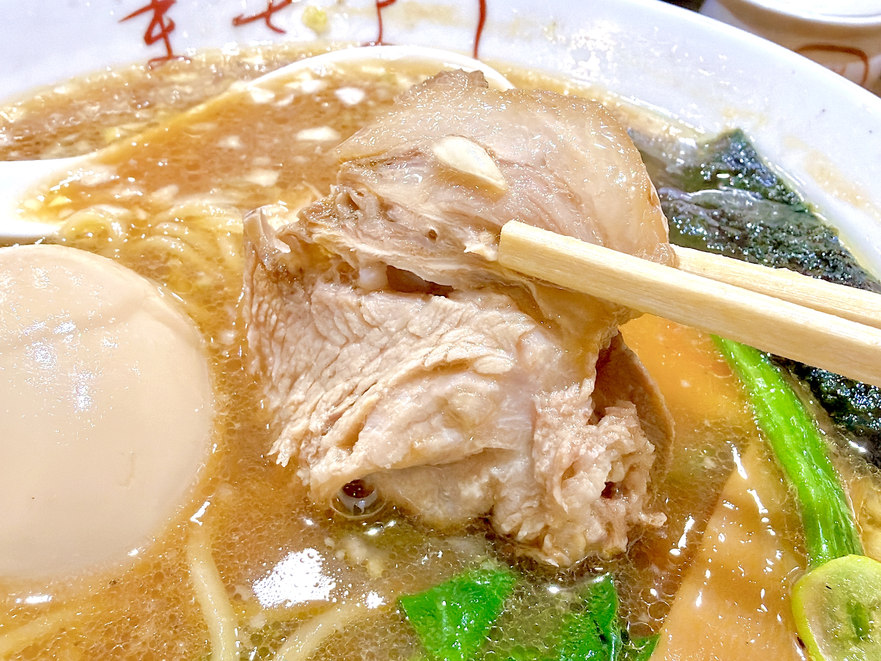 薄切りチャーシュー