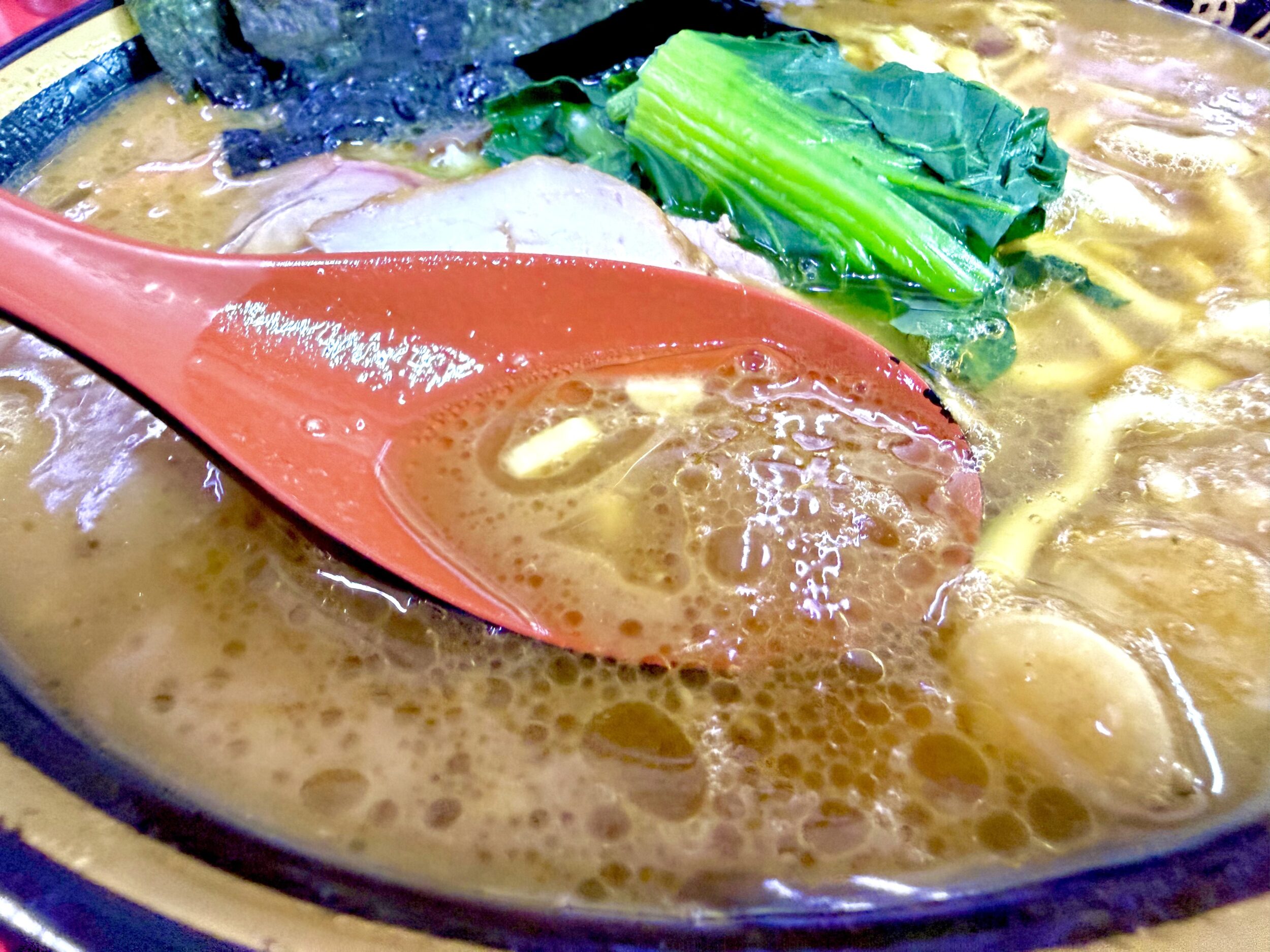 コクが立派な家系スープ