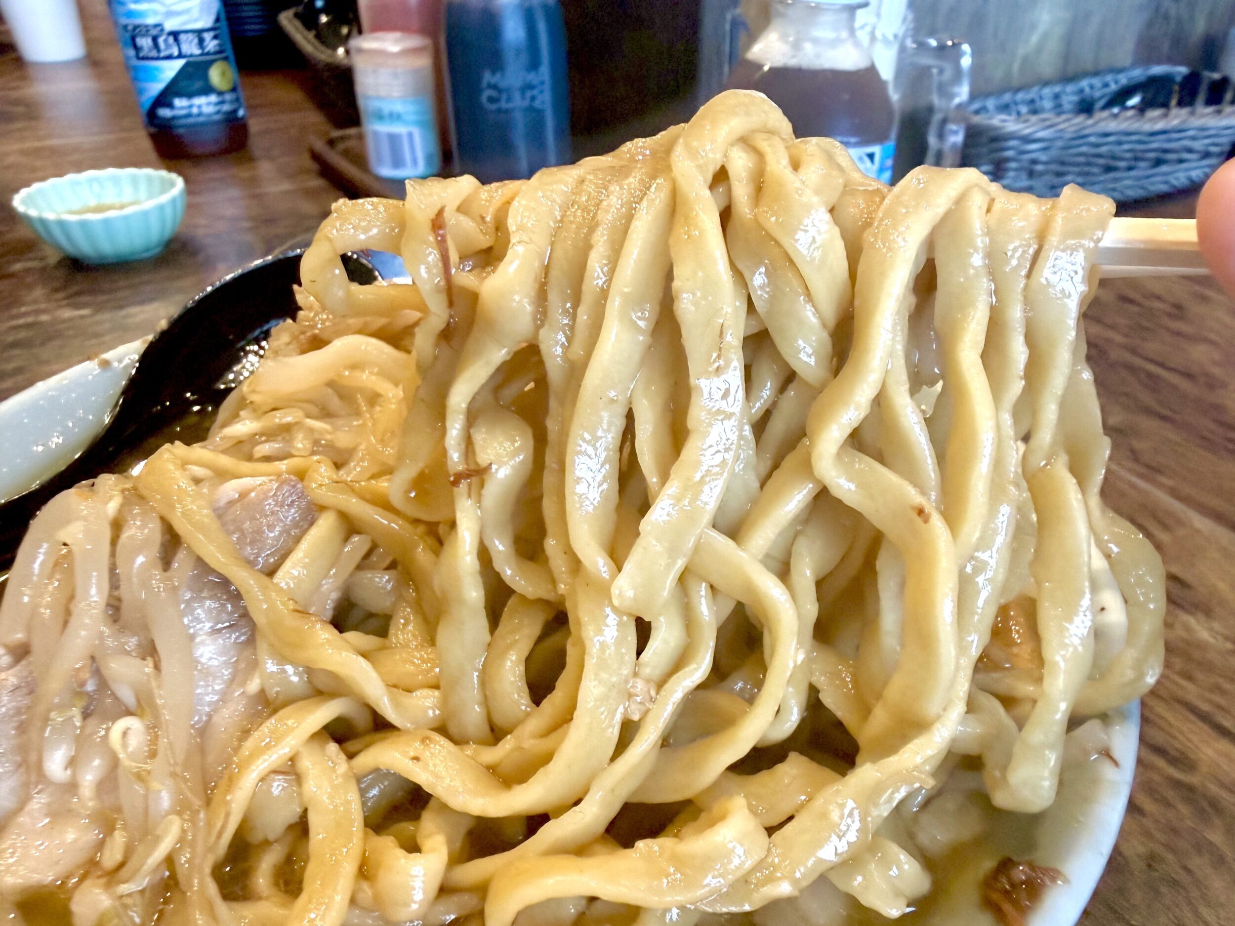 太麺が旨い！