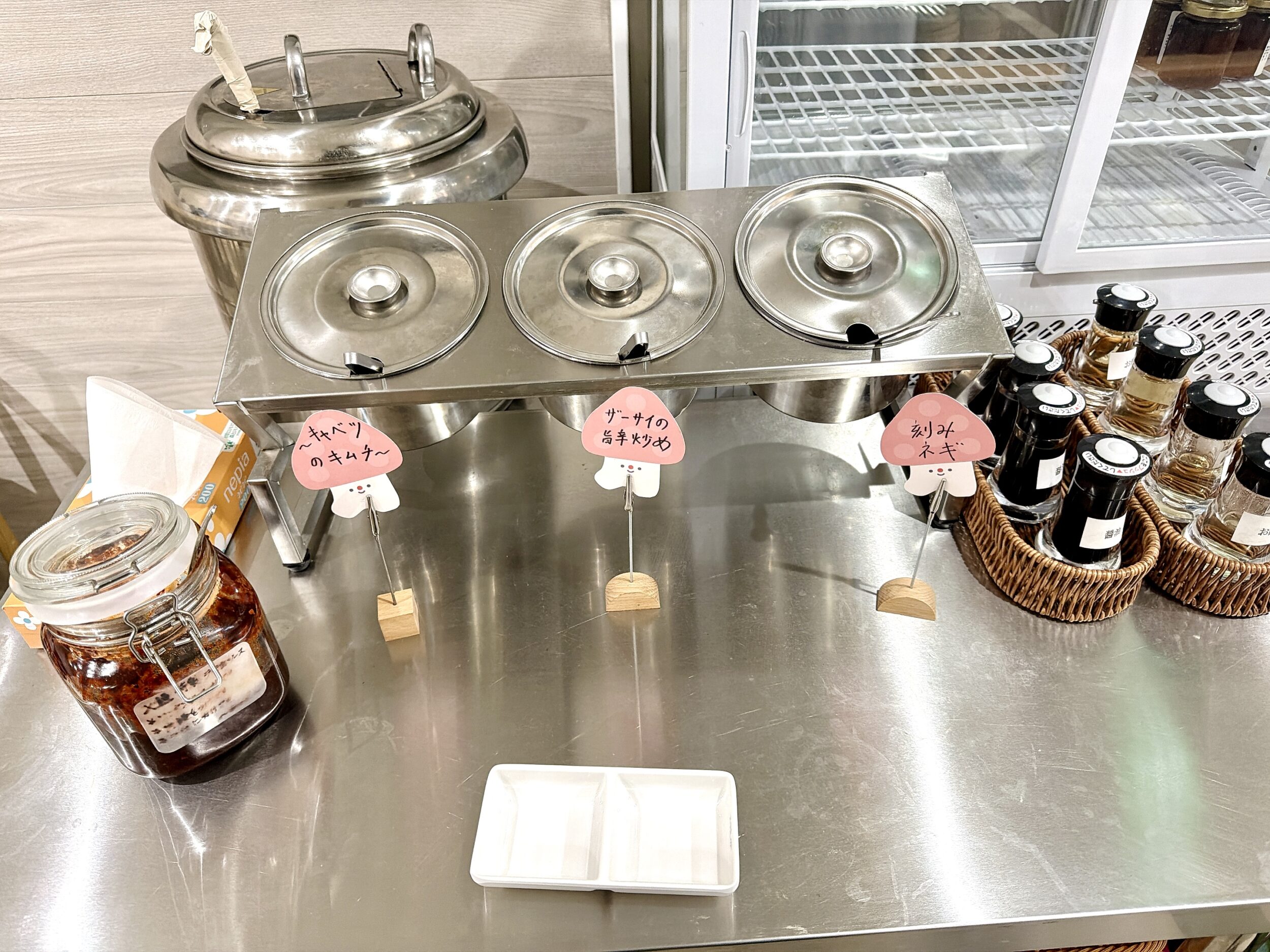 無料の漬物など