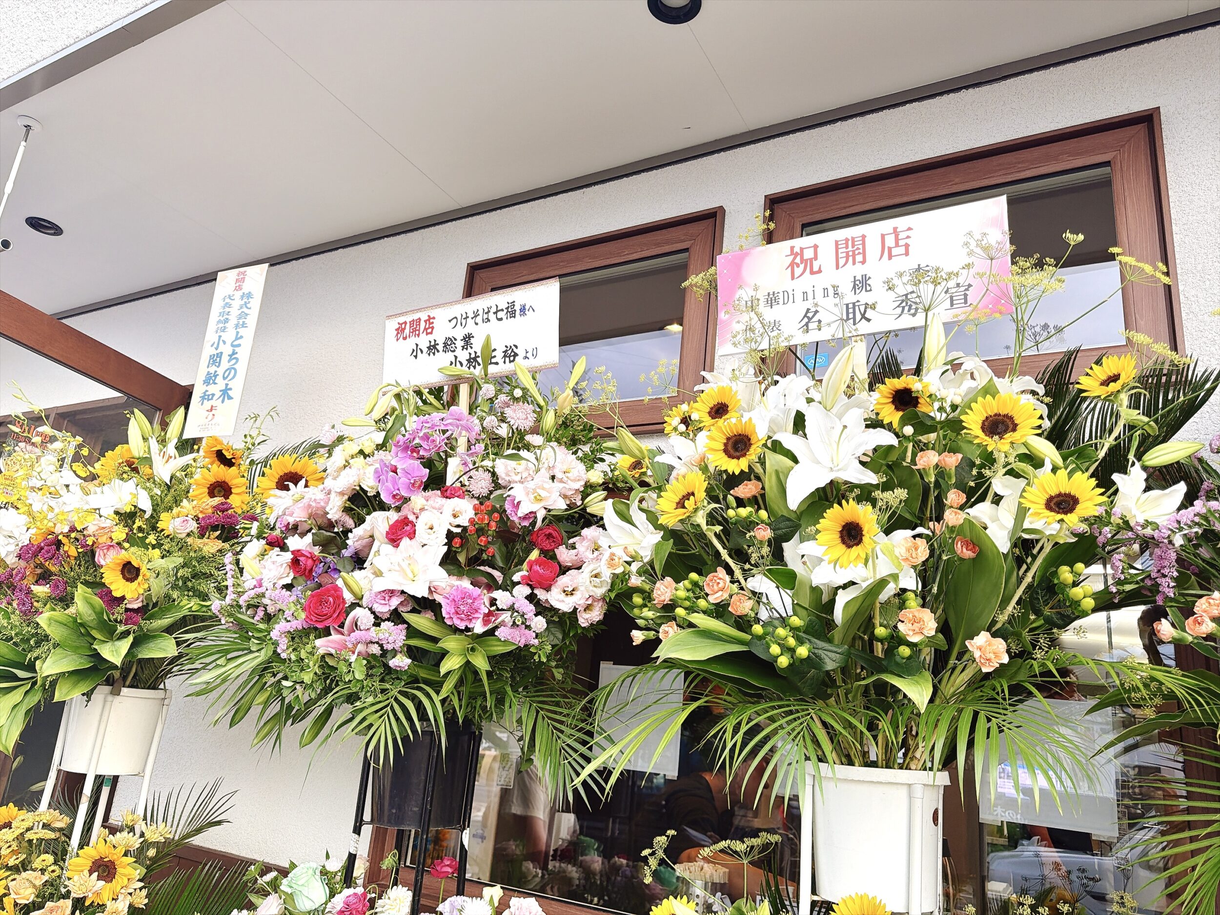 桃李からも祝いの花