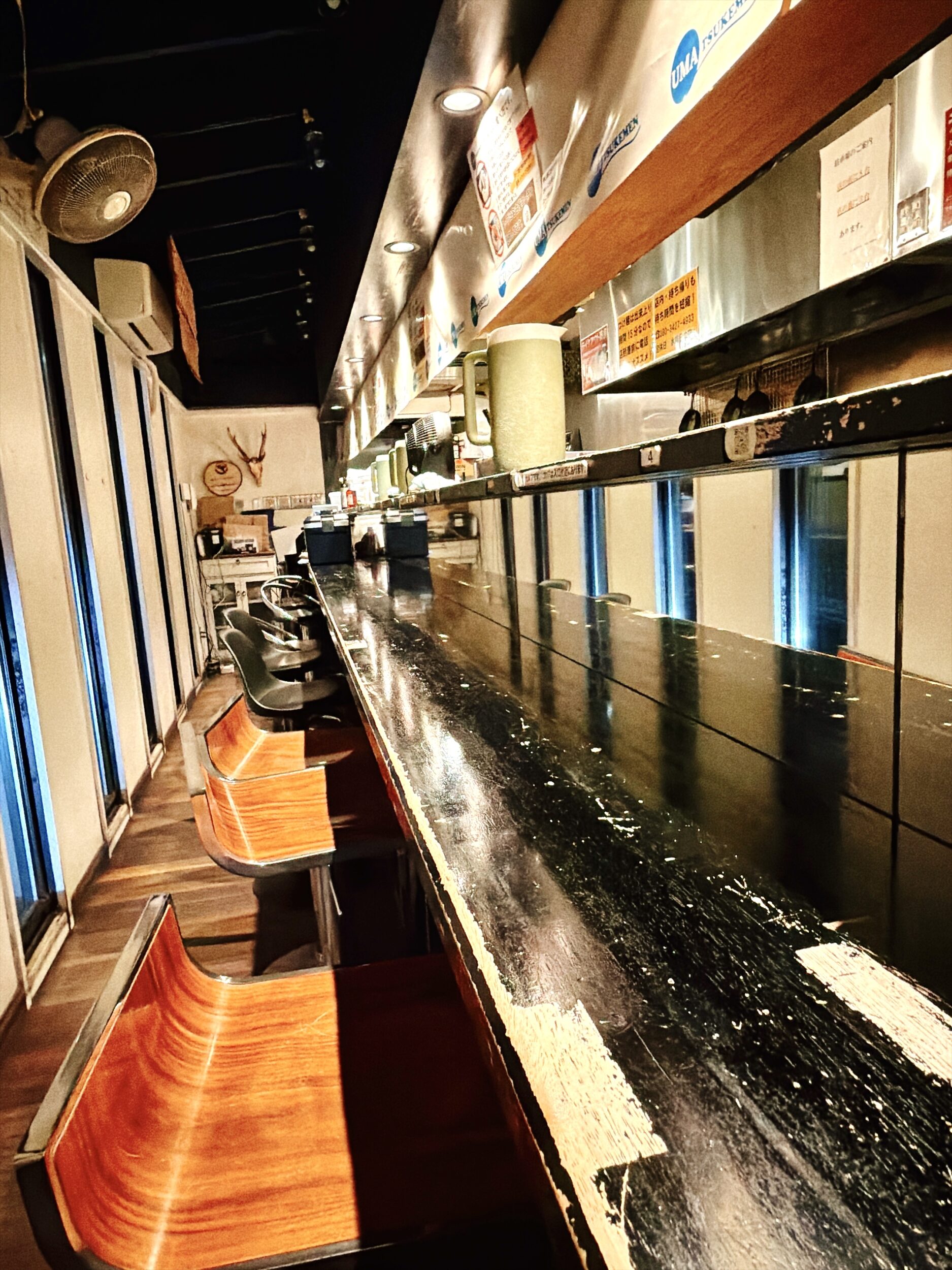 店内の座席