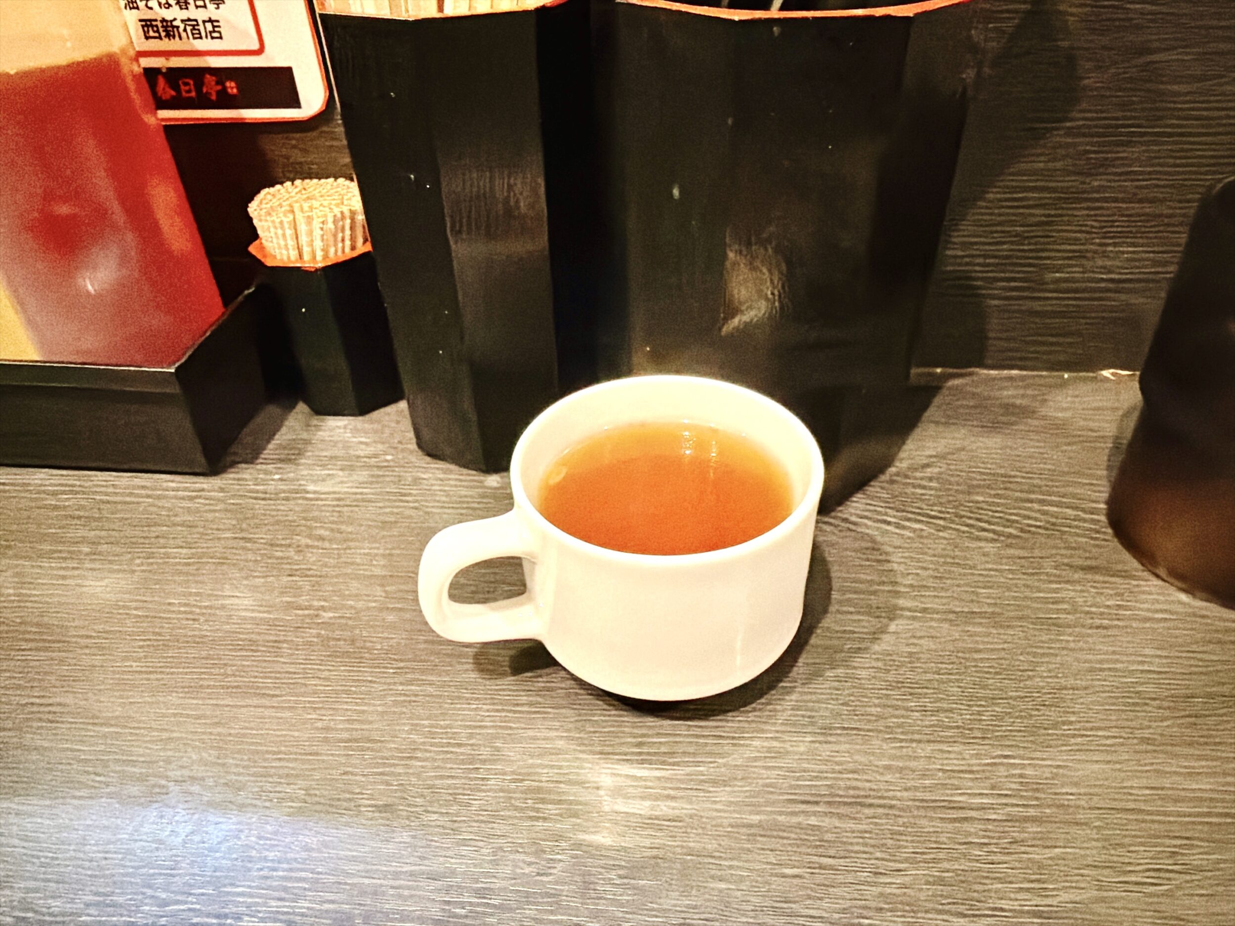 食前の生姜風味のスープ