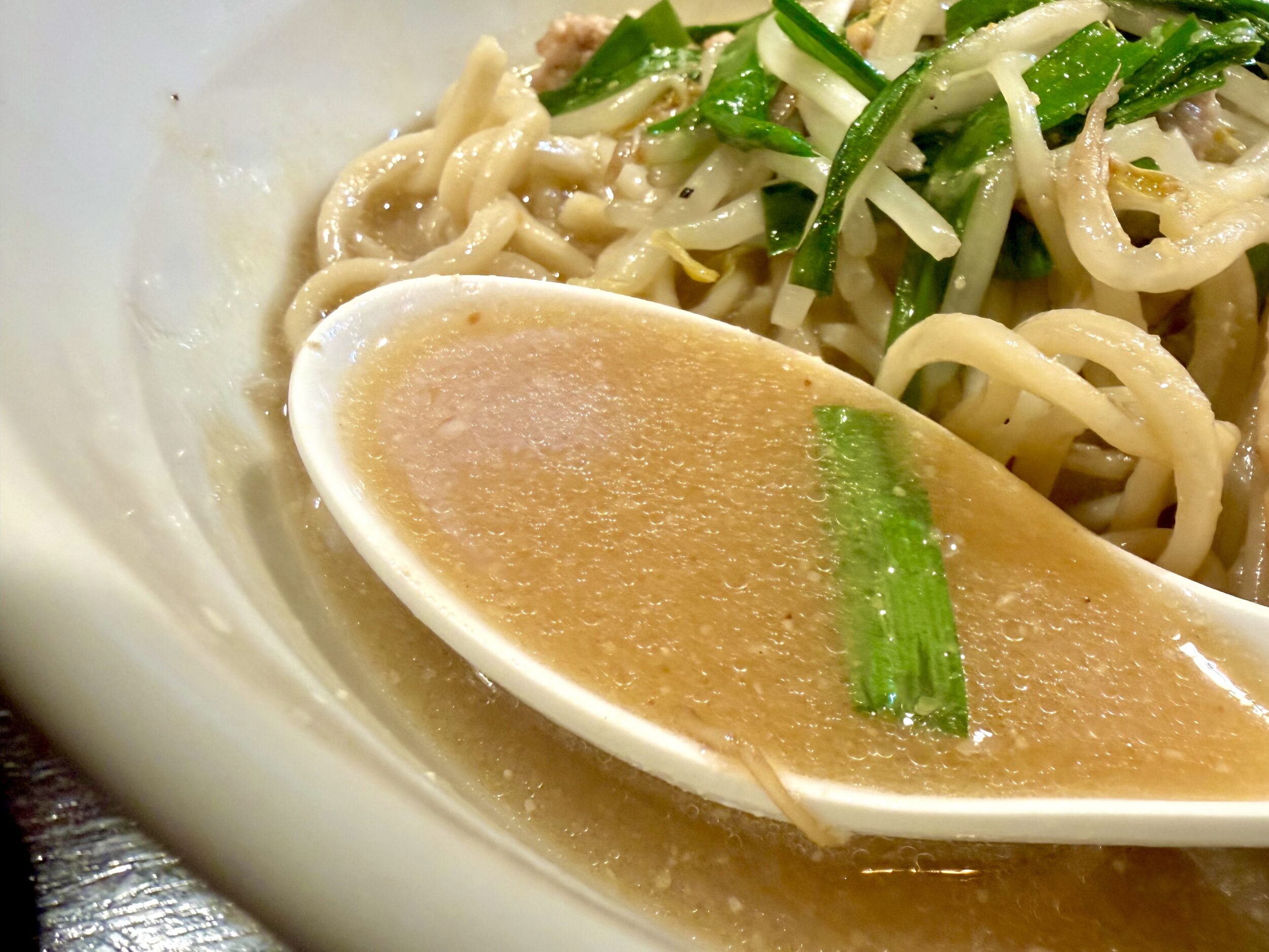 白味噌と赤味噌のスープ