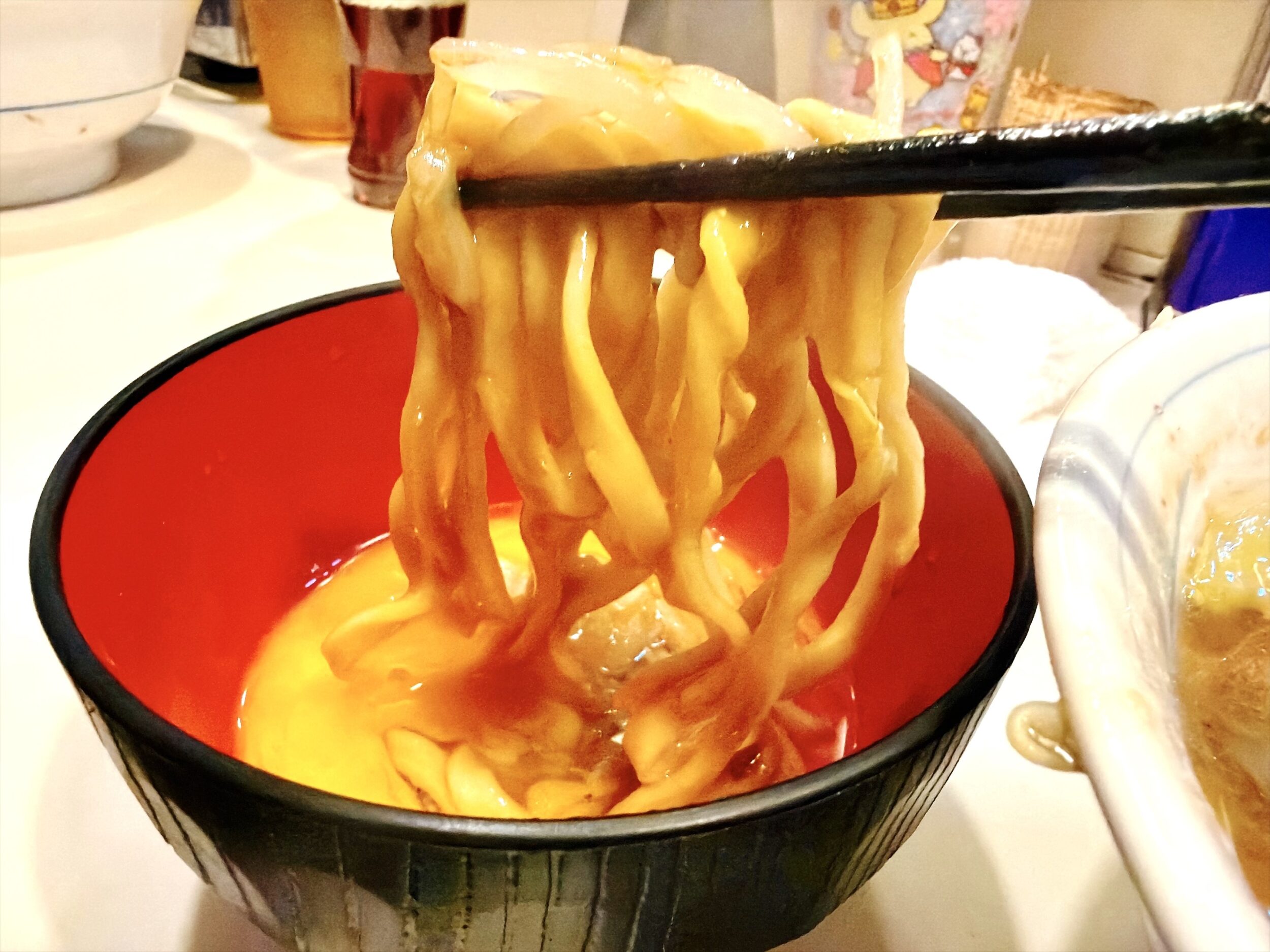 味玉ですき焼き食い