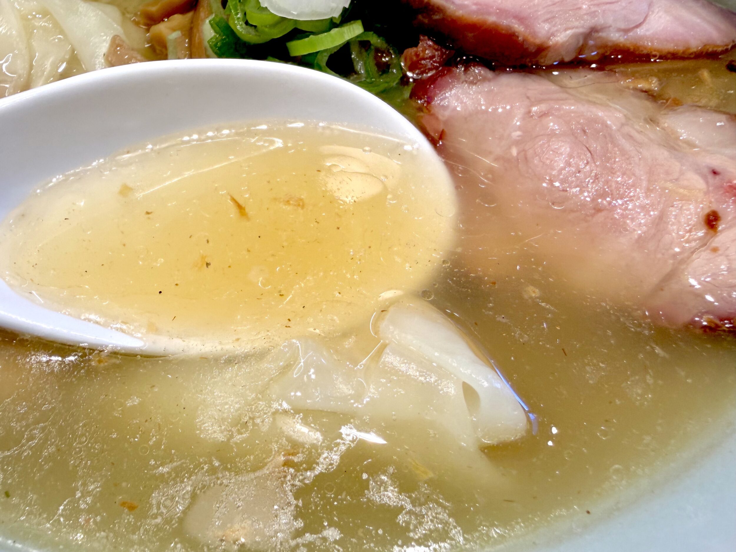 動物系と魚介系のスープ